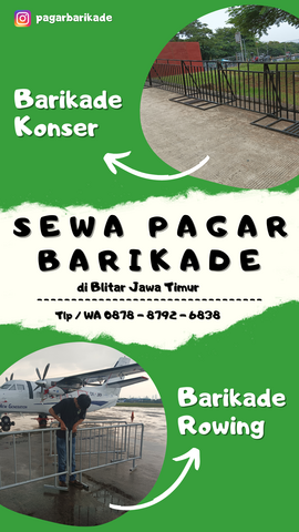 sewa pagar barikade blitar