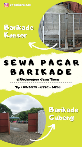 sewa pagar barikade bojonegoro