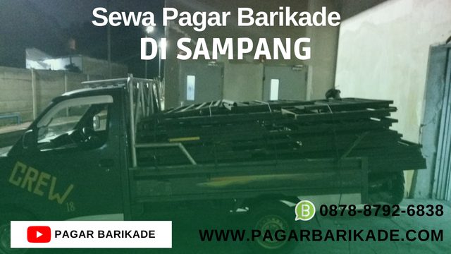sewa pagar barikade sampang