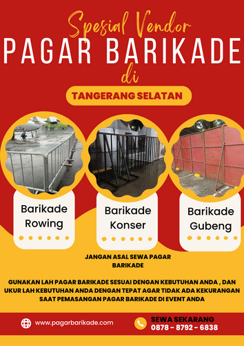 sewa pagar barikade tangerang selatan