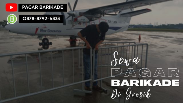 sewa pagar barikade gresik