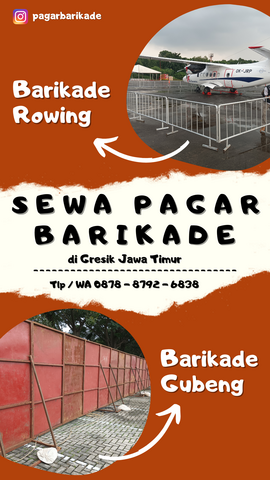 sewa pagar barikade gresik