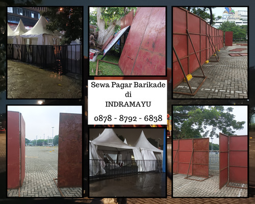 sewa pagar barikade indramayu