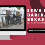 Sewa Pagar Barikade di Bekasi 087887926838